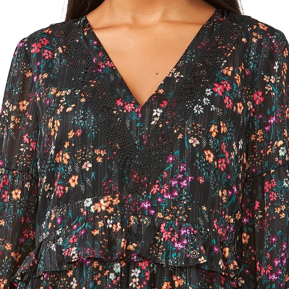 Riley & Rae Kate Boho Floral Print Babydoll Dress size 14 - Picture 7 of 8